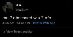 &quot;me? obessed w u? ofc&quot; banner for discord e-kittens/girlfriends/boyfriends