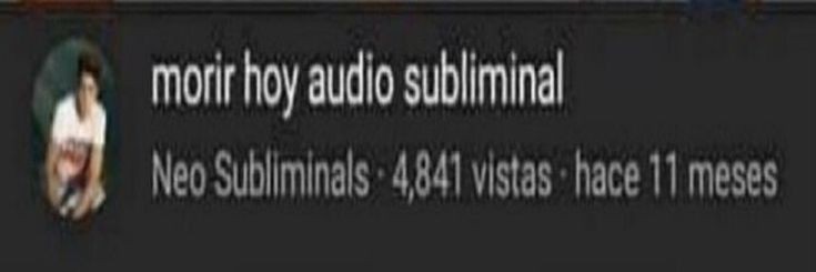 Audio subliminal
