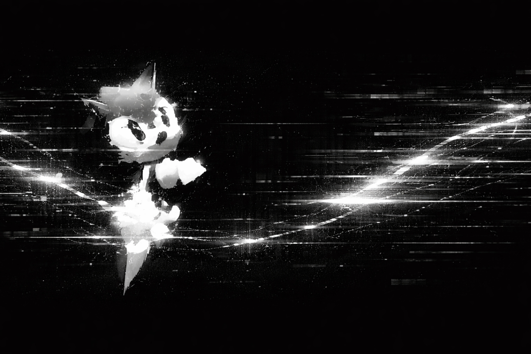 Black &amp; White Sonic Banner (Left) Banner