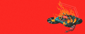 Burning Vinyl Player