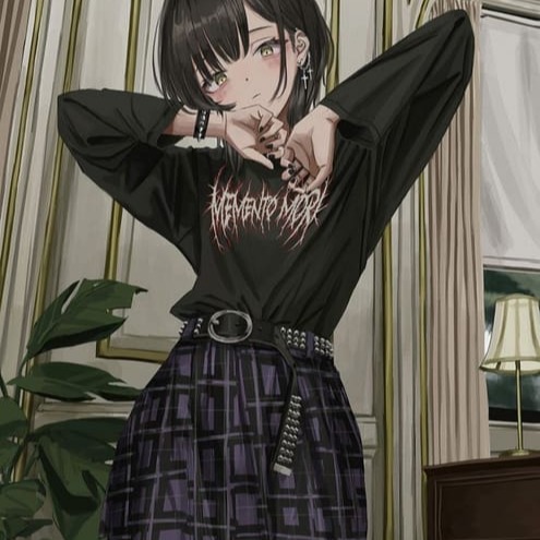 Goth Anime Account Avatar