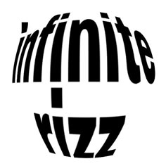 Infinite Rizz / fisheye text pfp