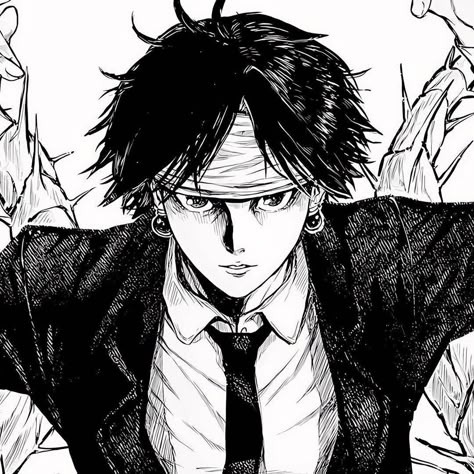 Manga Black And White Profile Avatar
