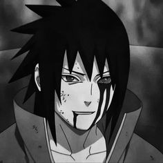 Sasuke Black And White Pfp by Kris Wilson