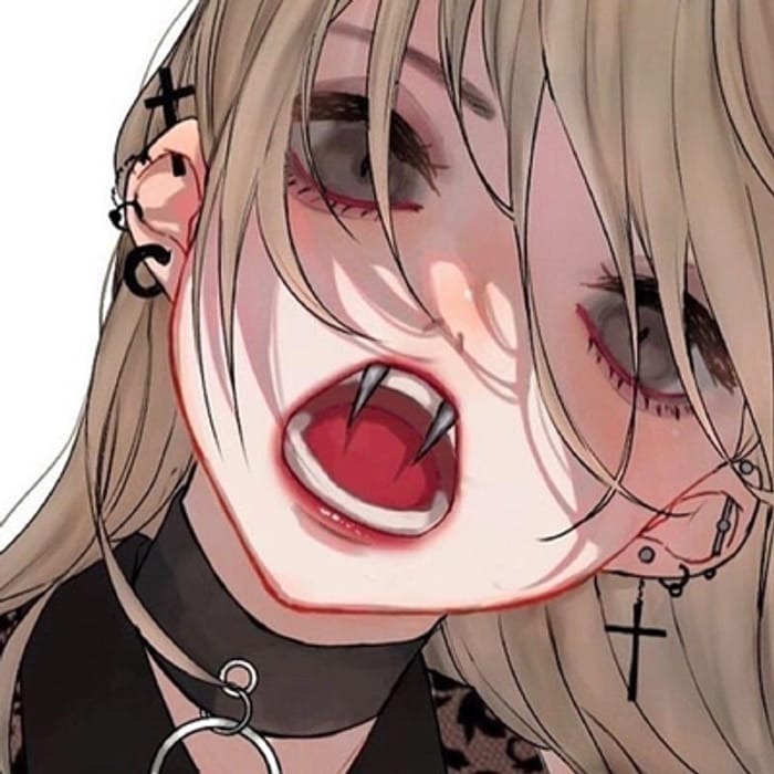 Goth Anime Profile Icon