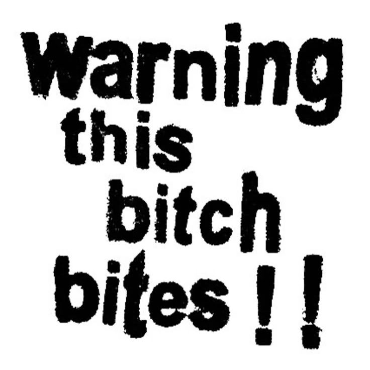 this bitch bites sticker