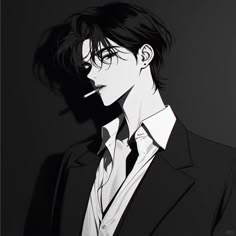 Anime Guy Smoking