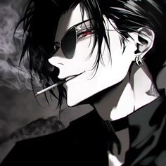 Anime Guy Smoking