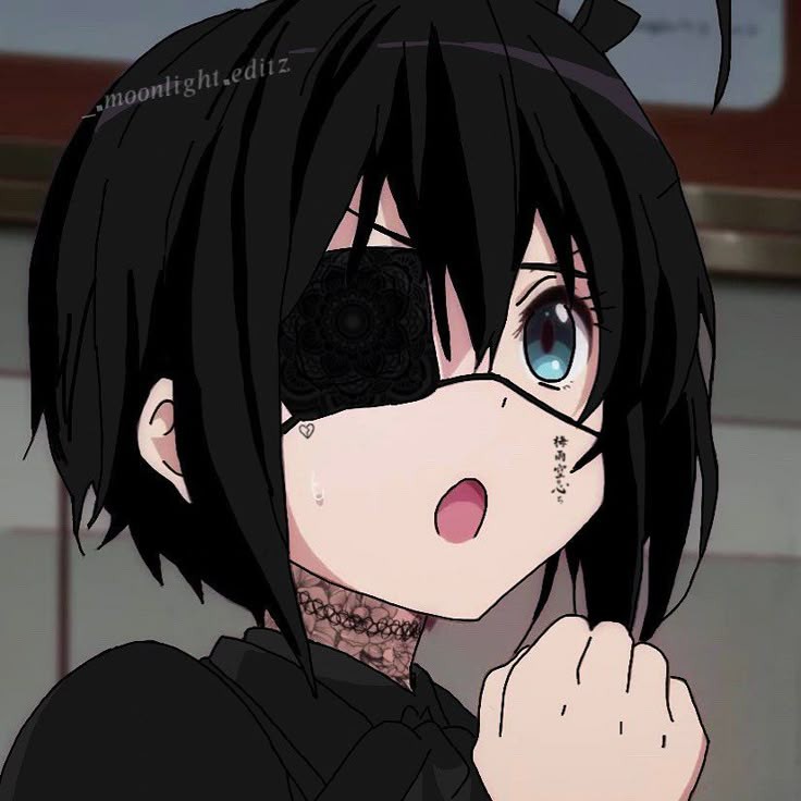 Goth anime girl
