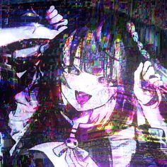 Glitchcore Anime Profile Picture