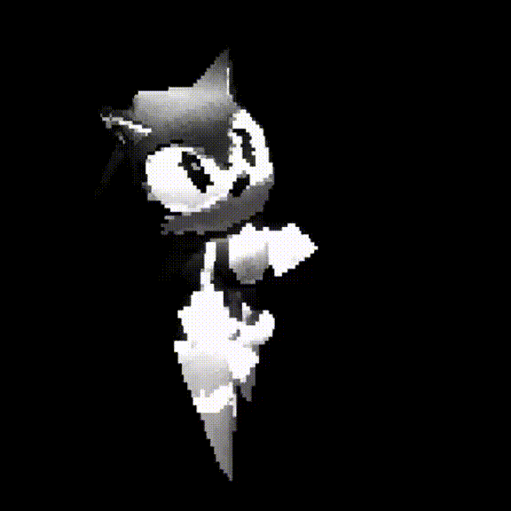 Black &amp; White Sonic Gif Pfp