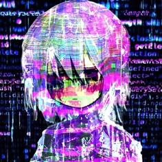 Glitchcore Anime