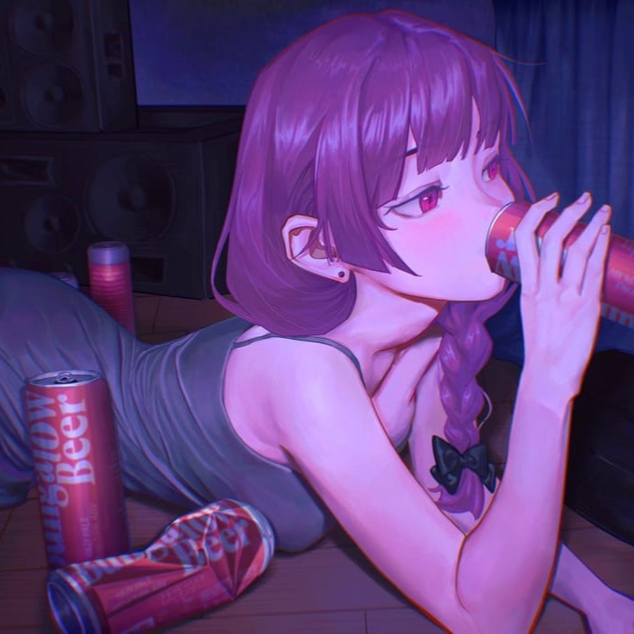 Purple Anime Display Picture