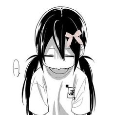Cute Anime Black And White User Picture