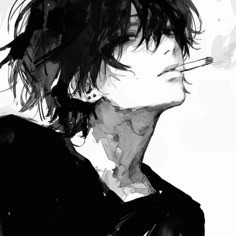 Anime Guy Smoking