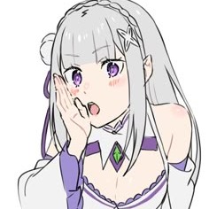 Emilia Re Zero Pfp by escurin