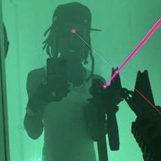 Gun With Laser Aesthetic Profile Picture